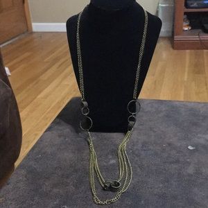 💎3/$10 brass multi-strand long necklace